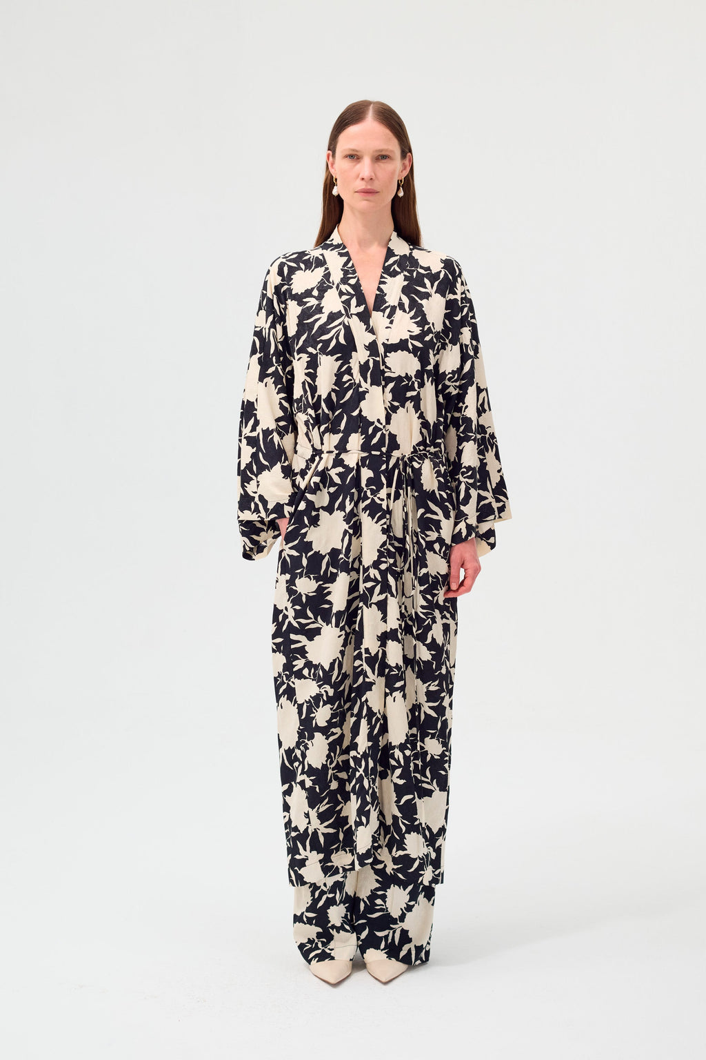 Kimono Margot Noir et Blanc