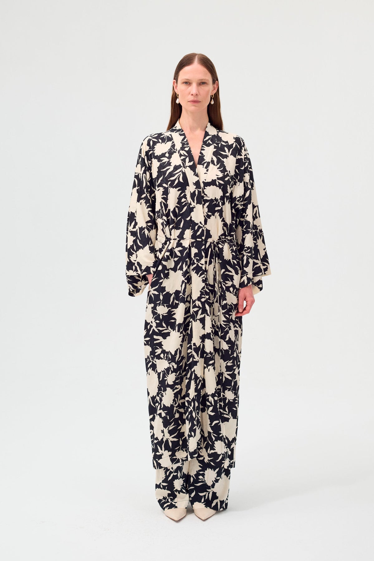 Kimono Margot Noir et Blanc