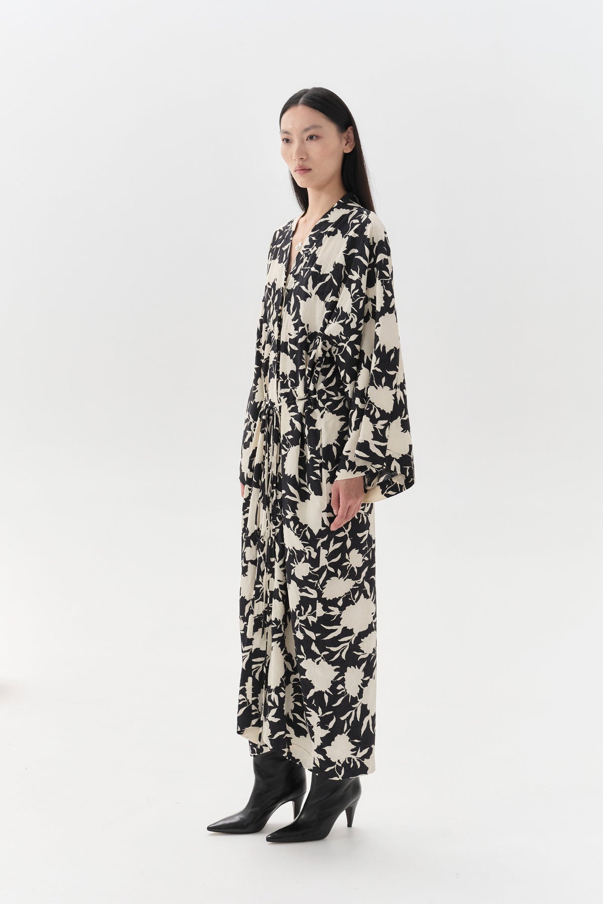 Kimono Margot Noir et Blanc