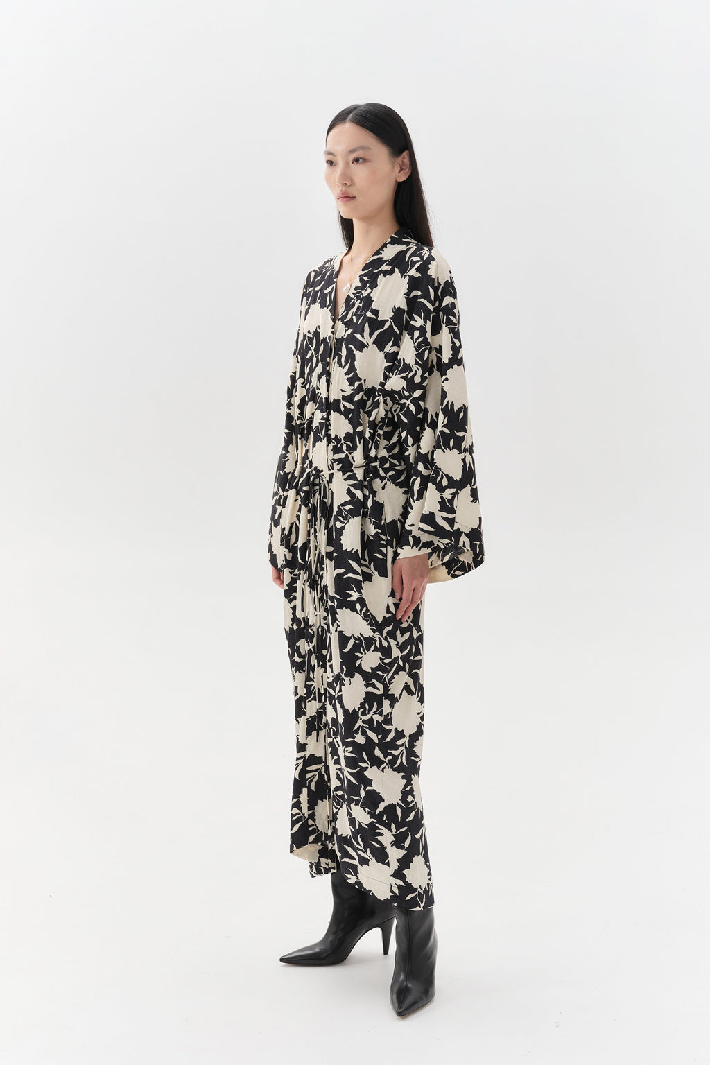 Kimono Margot Noir et Blanc